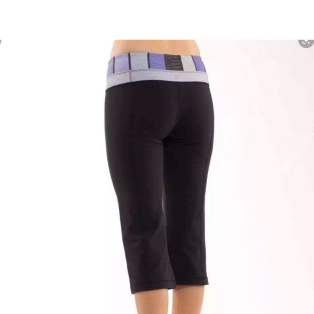 Lululemon Athletica Black and Purple Leggings